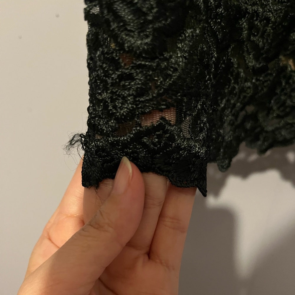 Bebe Lace & Satin Skirt - Picture 7 of 8